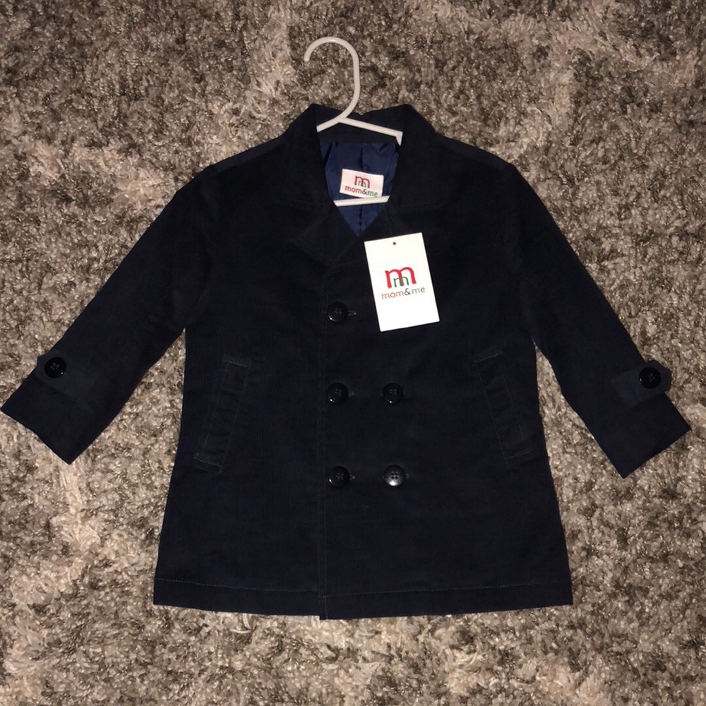 NWT Boys 18M Mom & Me Pea Coat